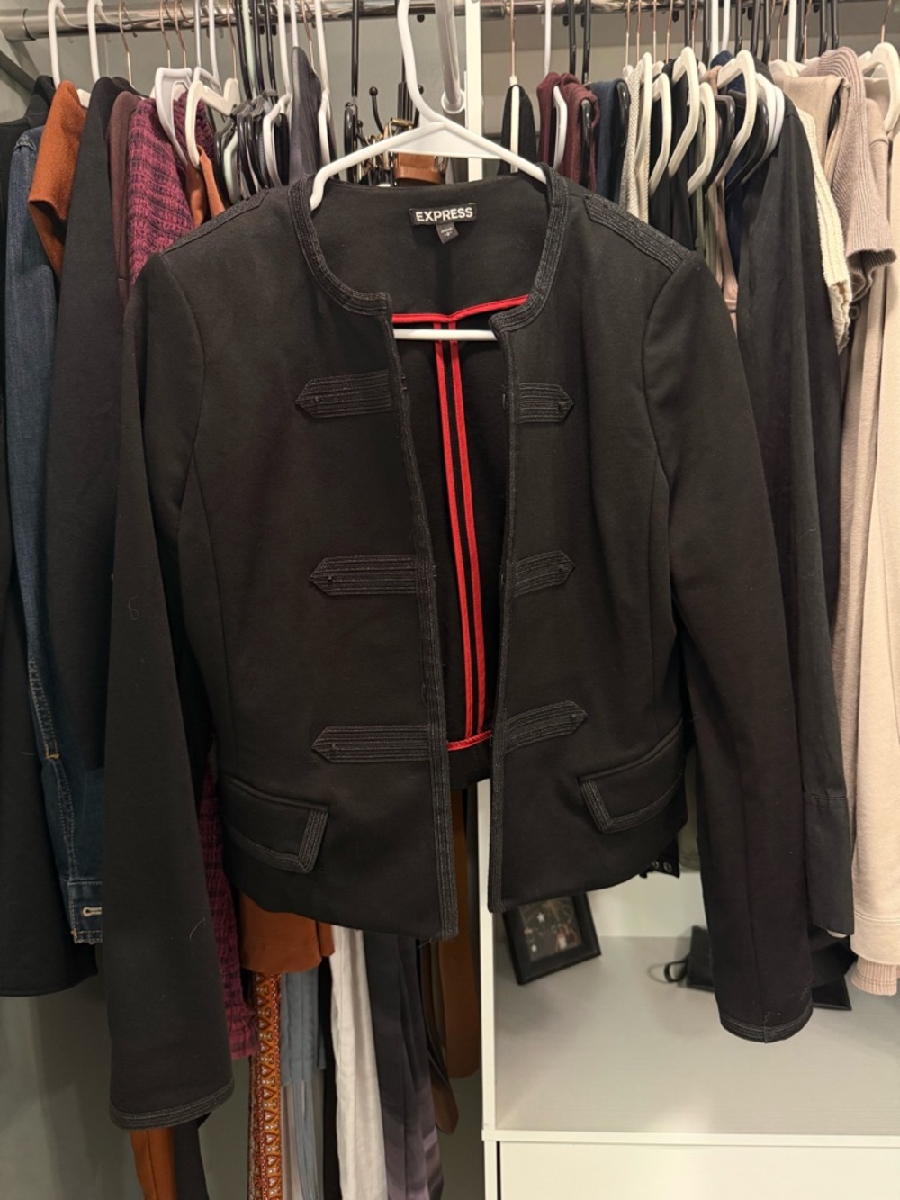 Express Small Classic Military Style Blazer